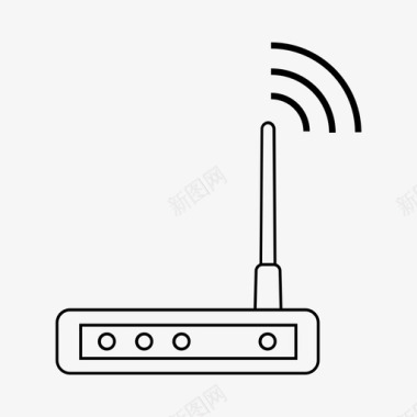 wifi互联网调制解调器互联网网络图标图标