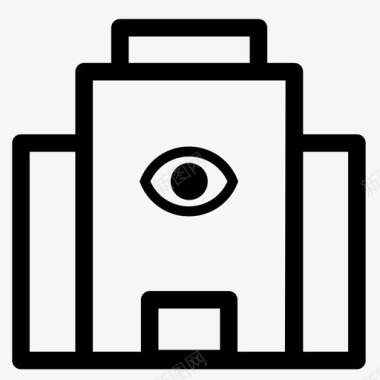 视觉大楼电影院办公楼图标图标