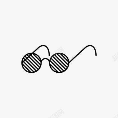 圆形太阳镜圆形太阳镜时尚眼镜圆形眼镜图标图标