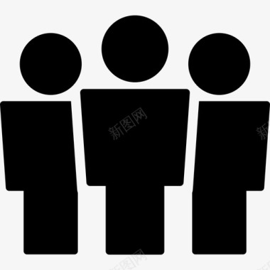 会议朋友很棒的布景图标图标