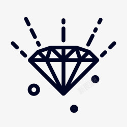 矢量宝石概念知识数据钻石图标高清图片