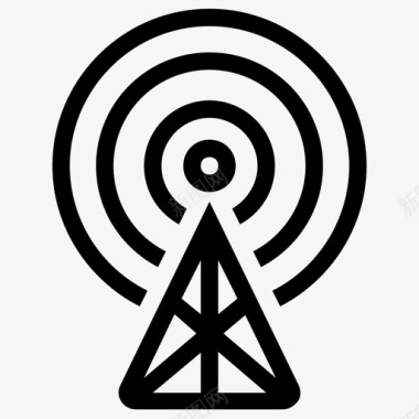 服务器服务器天线基站图标图标