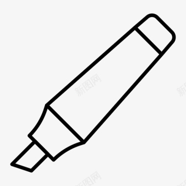 铅笔商务荧光笔图标图标