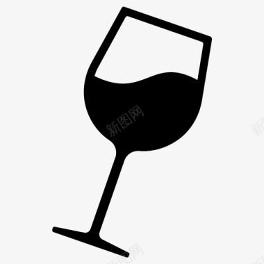 酒红葡萄酒图标图标