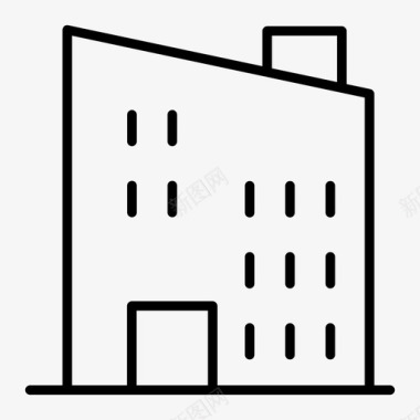 建筑大型建筑公司图标图标