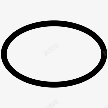 形状椭圆创意对象图标图标
