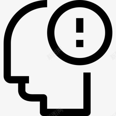 人类思维和思维大脑头脑图标图标
