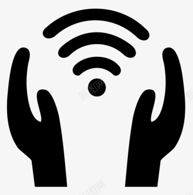 wifi互联网wifi关怀崇拜双手图标图标