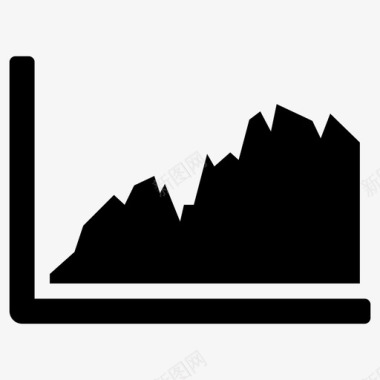 安放面积图表面积图统计图标图标