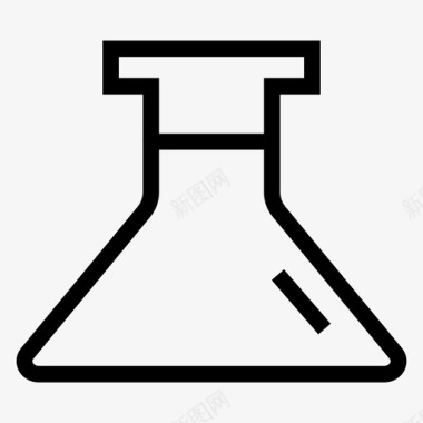 配方科学的图标烧瓶商业实验图标图标