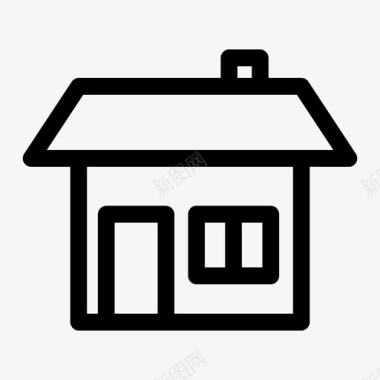 小房子免抠家房子房子的门图标图标