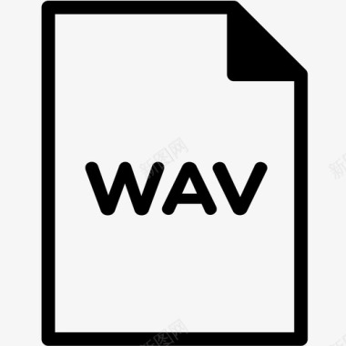 WAV文件wav文件扩展名格式图标图标