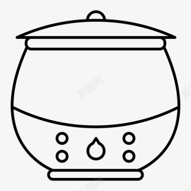 餐厅暖汤机电器设备图标图标
