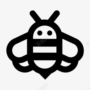 蜜蜂大黄蜂动物图标图标