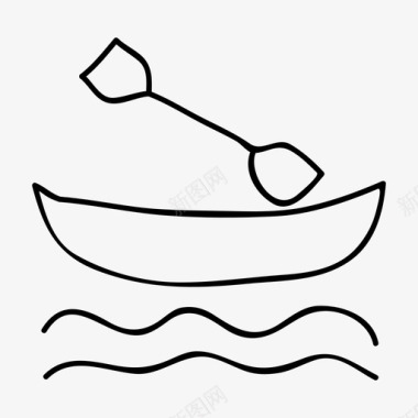 船划船帆图标图标