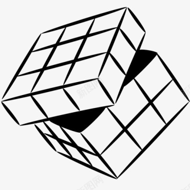 谜题rubikscube游戏问题图标图标