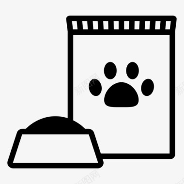 宠物食品猫食狗粮图标图标