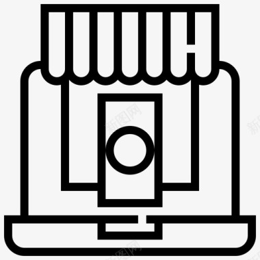 数码宣传海报网上购物数码营销图标图标