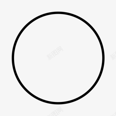 圆圆周几何图标图标