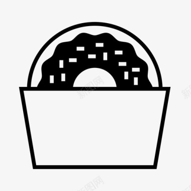 热闹集市甜甜圈嘉年华马戏团图标图标
