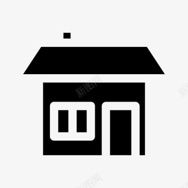 小房子免抠房子招待所家图标图标