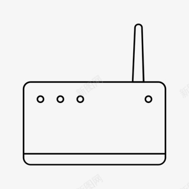 WIFI网络调制解调器互联网网络图标图标