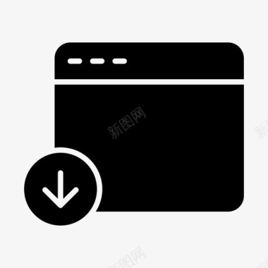 下载标志web浏览器通知在线浏览器图标图标