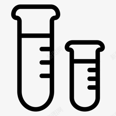 化学研究试管测试业务实验图标图标