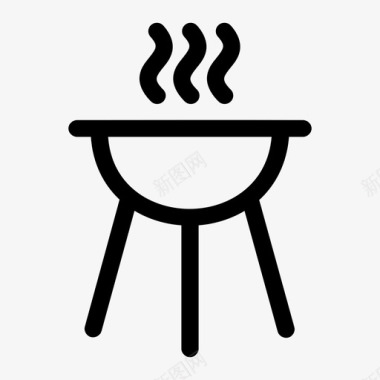 烧烤自助餐厅烹饪图标图标