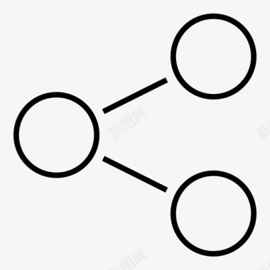 数字1共享连接结构图标图标