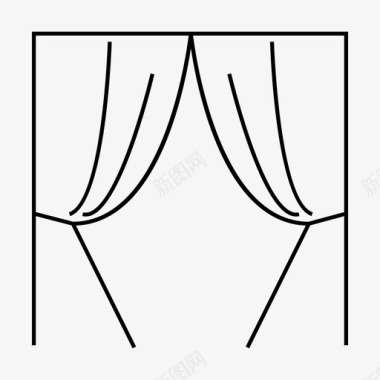 窗帘客厅窗户图标图标