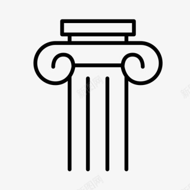 柱子古代文物图标图标