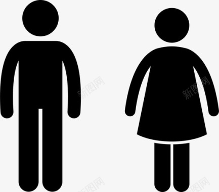 男人和女人情侣男友女友图标图标