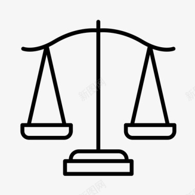 正义审判法律图标图标