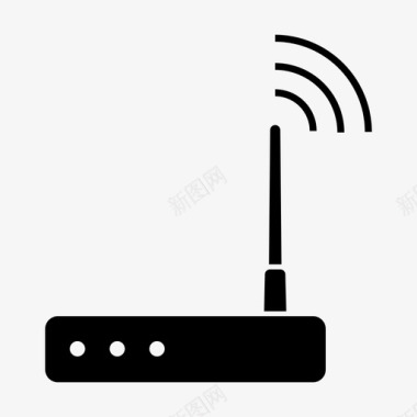 WIFI网络调制解调器互联网网络图标图标