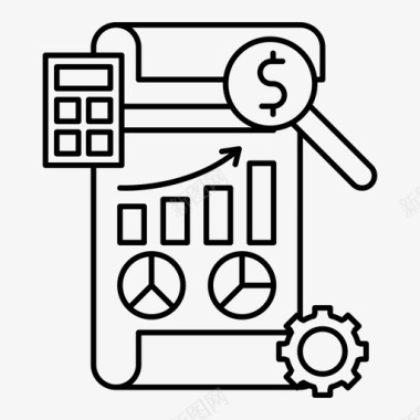 财务图表背景图片财务报告业务图表图标图标