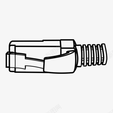 充电插头以太网插头电缆连接器图标图标