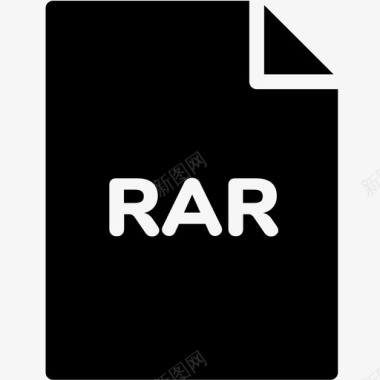 RAW格式rar文件扩展名格式图标图标