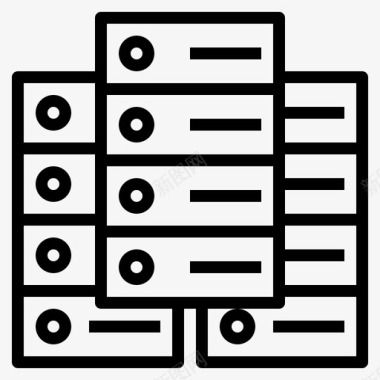 数据中心数据中心计算机数据库图标图标