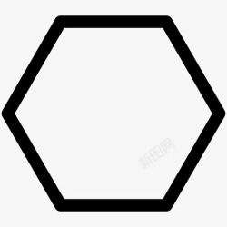 八角形图形形状六边形创意对象图标高清图片