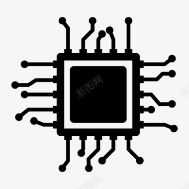 内存处理器芯片内存图标图标