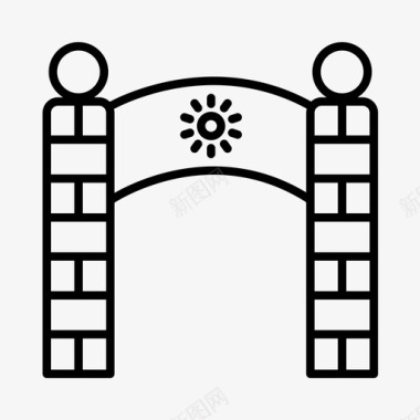 夏令营总动员公园营地国家公园图标图标