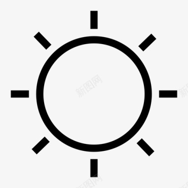 阳光商务炎热图标图标
