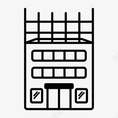 肾结构建筑施工建筑建筑结构图标图标