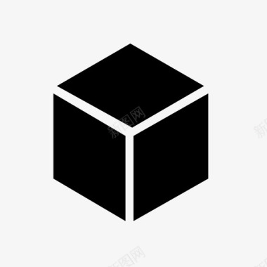 矢量盒子素材盒子黑盒子立方体图标图标