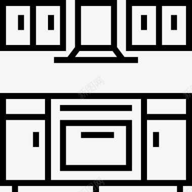 煤气厨房橱柜煤气图标图标