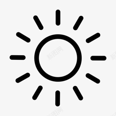 太阳太阳阳光天气图标图标