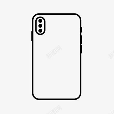 白色iphonex背面苹果iphoneiphonex图标图标