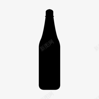 啤酒瓶容器液体图标图标