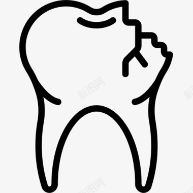 裂牙洞牙图标图标